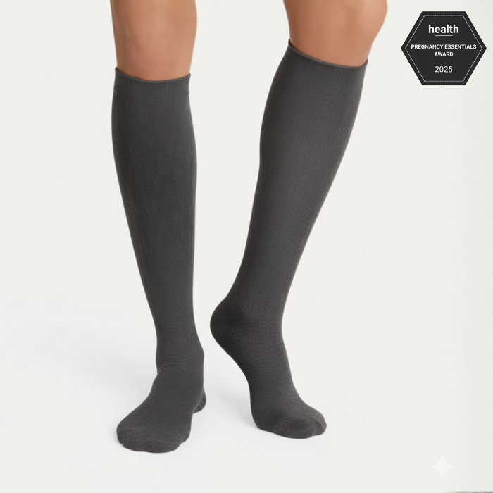 Pregnancy Compression Socks — Smoke Stone